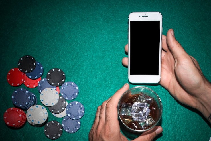 Capsa Susun card game interface on joshoki showing hand arrangement and betting areas